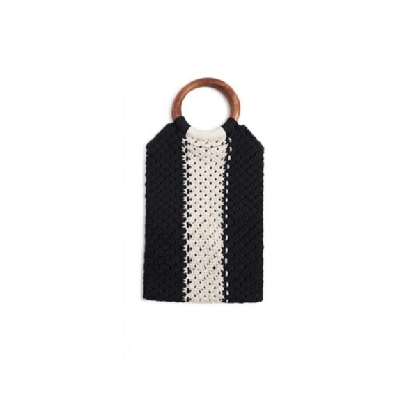 NWT CURATEUR LAUDE THE LABEL GABBY MACRAME BAG - Picture 2 of 4